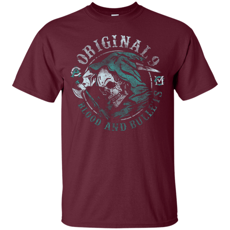 T-Shirts Maroon / Small Blood and Bullets T-Shirt