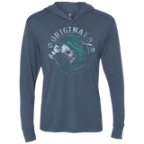 T-Shirts Indigo / X-Small Blood and Bullets Triblend Long Sleeve Hoodie Tee