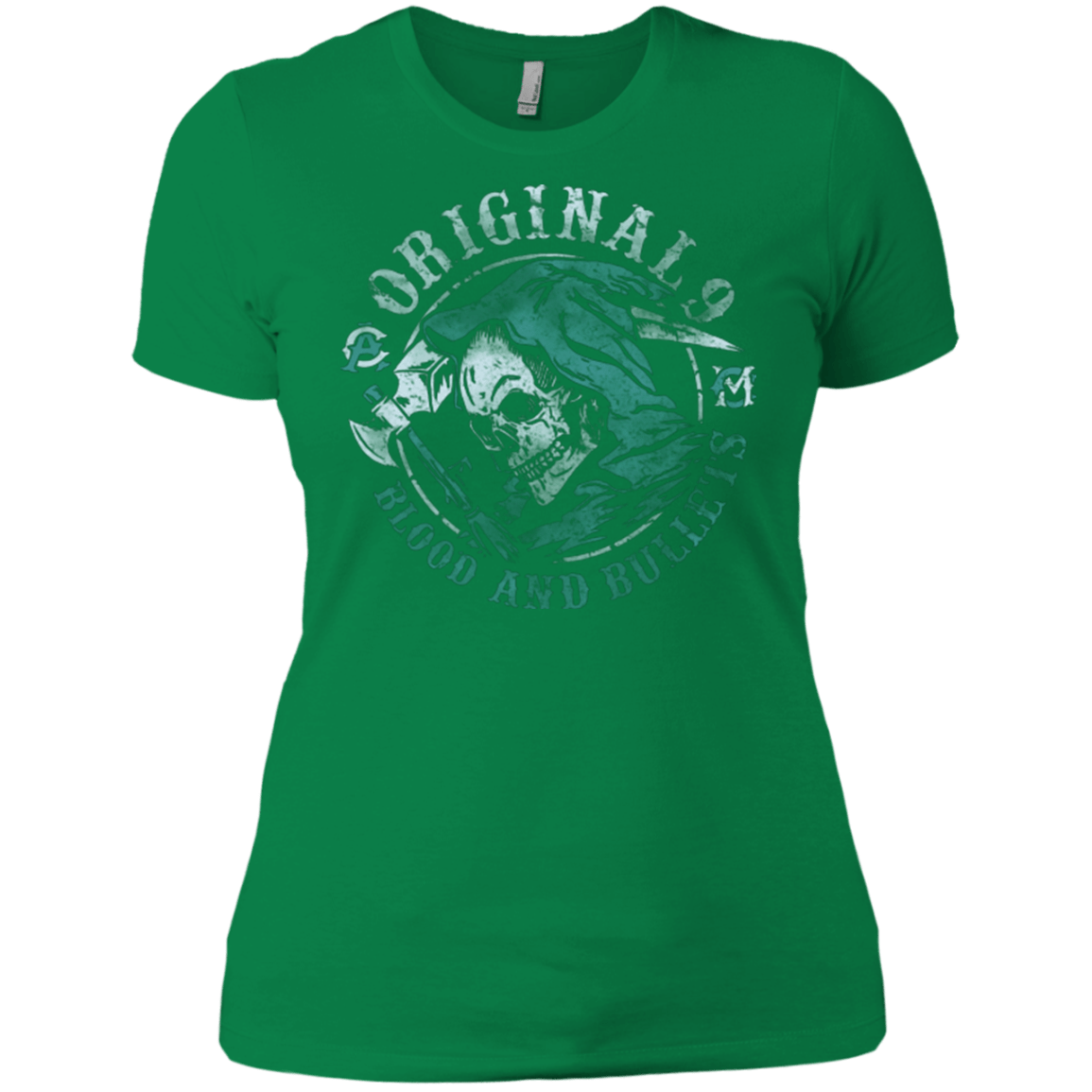 T-Shirts Kelly Green / X-Small Blood and Bullets Women's Premium T-Shirt