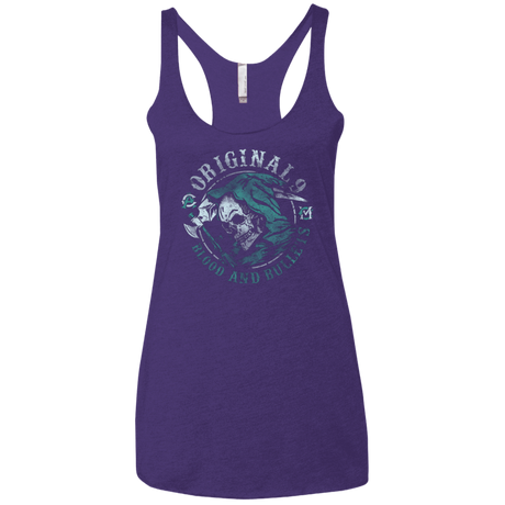 T-Shirts Purple / X-Small Blood and Bullets Women's Triblend Racerback Tank