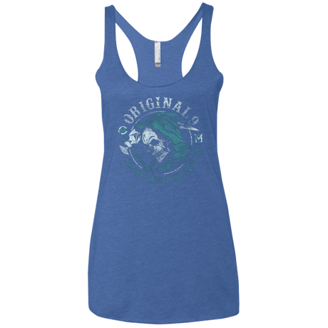 T-Shirts Vintage Royal / X-Small Blood and Bullets Women's Triblend Racerback Tank