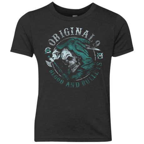 T-Shirts Vintage Black / YXS Blood and Bullets Youth Triblend T-Shirt