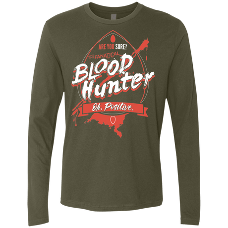 T-Shirts Military Green / S Blood Hunter Men's Premium Long Sleeve