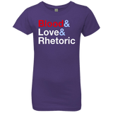 T-Shirts Purple Rush / YXS Blood Love Rhetoric Girls Premium T-Shirt