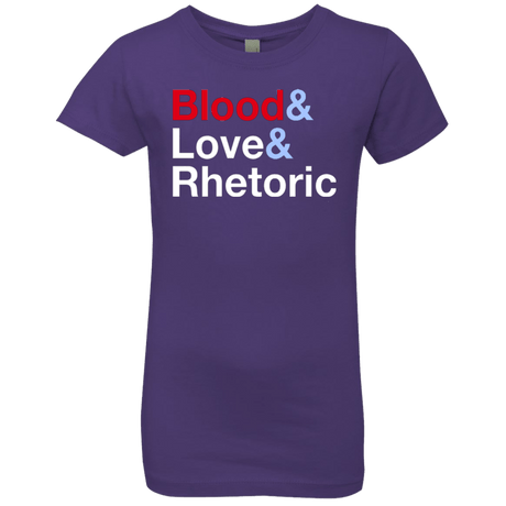T-Shirts Purple Rush / YXS Blood Love Rhetoric Girls Premium T-Shirt