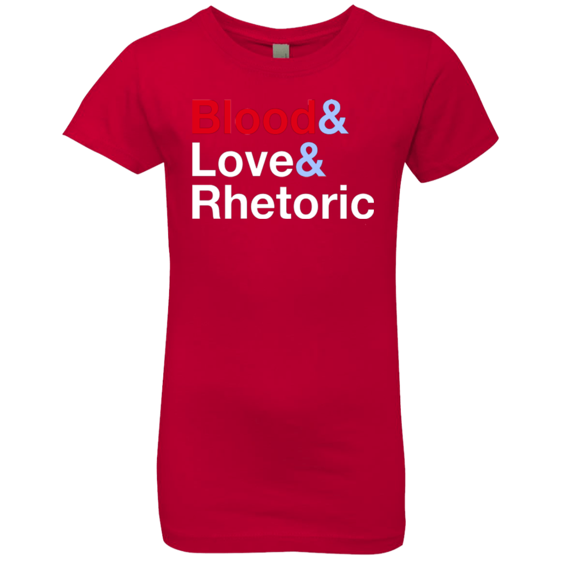 T-Shirts Red / YXS Blood Love Rhetoric Girls Premium T-Shirt