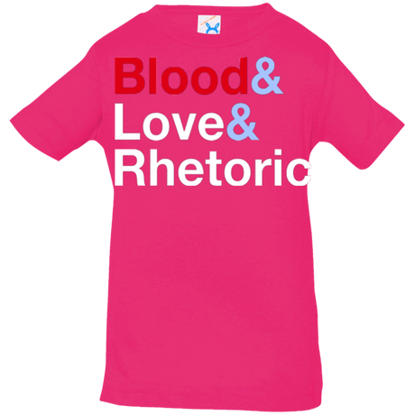 T-Shirts Hot Pink / 6 Months Blood Love Rhetoric Infant Premium T-Shirt