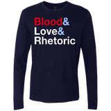 T-Shirts Midnight Navy / Small Blood Love Rhetoric Men's Premium Long Sleeve