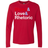 T-Shirts Red / Small Blood Love Rhetoric Men's Premium Long Sleeve