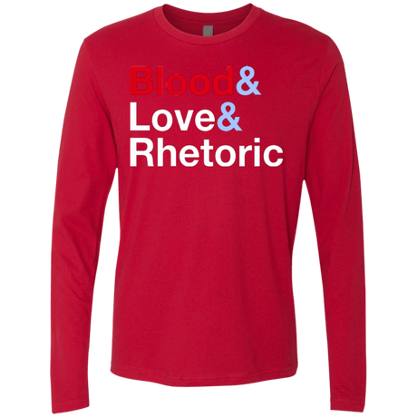 T-Shirts Red / Small Blood Love Rhetoric Men's Premium Long Sleeve