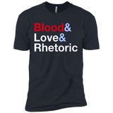 T-Shirts Indigo / X-Small Blood Love Rhetoric Men's Premium T-Shirt