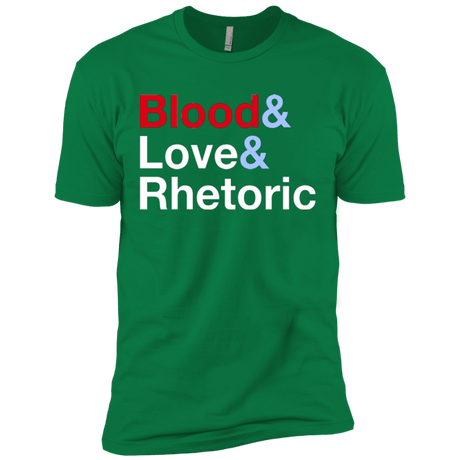 T-Shirts Kelly Green / X-Small Blood Love Rhetoric Men's Premium T-Shirt