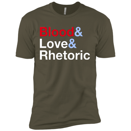 T-Shirts Military Green / X-Small Blood Love Rhetoric Men's Premium T-Shirt