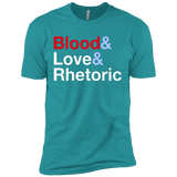 T-Shirts Tahiti Blue / X-Small Blood Love Rhetoric Men's Premium T-Shirt