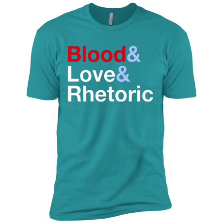 T-Shirts Tahiti Blue / X-Small Blood Love Rhetoric Men's Premium T-Shirt
