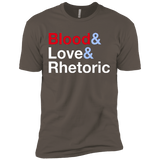 T-Shirts Warm Grey / X-Small Blood Love Rhetoric Men's Premium T-Shirt