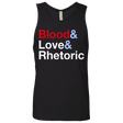 T-Shirts Black / Small Blood Love Rhetoric Men's Premium Tank Top