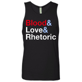 T-Shirts Black / Small Blood Love Rhetoric Men's Premium Tank Top