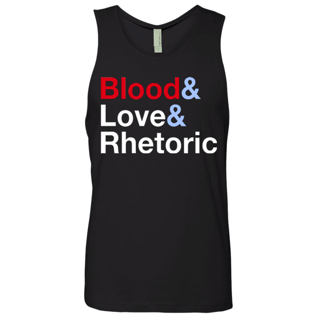 T-Shirts Black / Small Blood Love Rhetoric Men's Premium Tank Top
