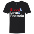 T-Shirts Black / X-Small Blood Love Rhetoric Men's Premium V-Neck