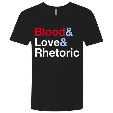 T-Shirts Black / X-Small Blood Love Rhetoric Men's Premium V-Neck