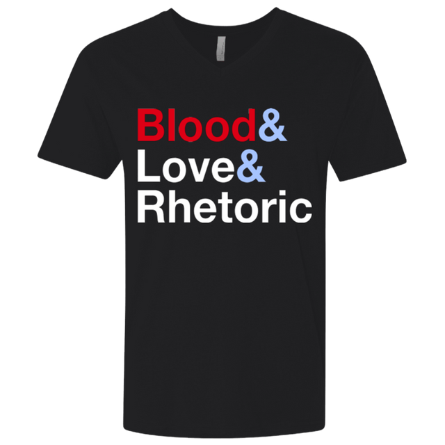 T-Shirts Black / X-Small Blood Love Rhetoric Men's Premium V-Neck