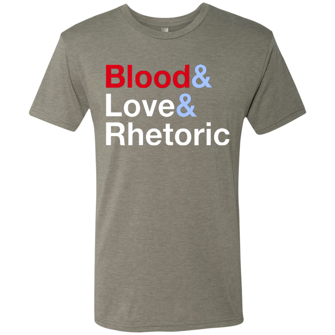 T-Shirts Venetian Grey / Small Blood Love Rhetoric Men's Triblend T-Shirt