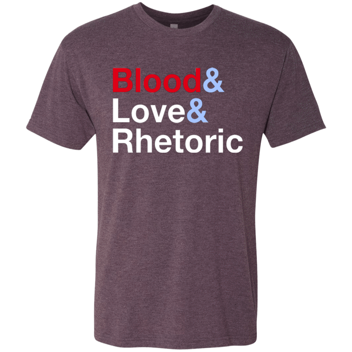 T-Shirts Vintage Purple / Small Blood Love Rhetoric Men's Triblend T-Shirt