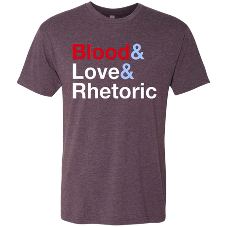 T-Shirts Vintage Purple / Small Blood Love Rhetoric Men's Triblend T-Shirt