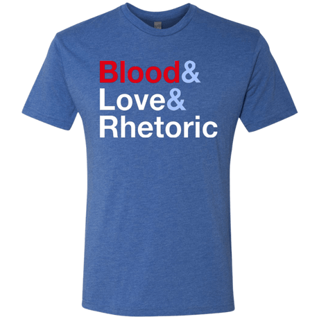 T-Shirts Vintage Royal / Small Blood Love Rhetoric Men's Triblend T-Shirt