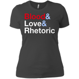 T-Shirts Heavy Metal / X-Small Blood Love Rhetoric Women's Premium T-Shirt
