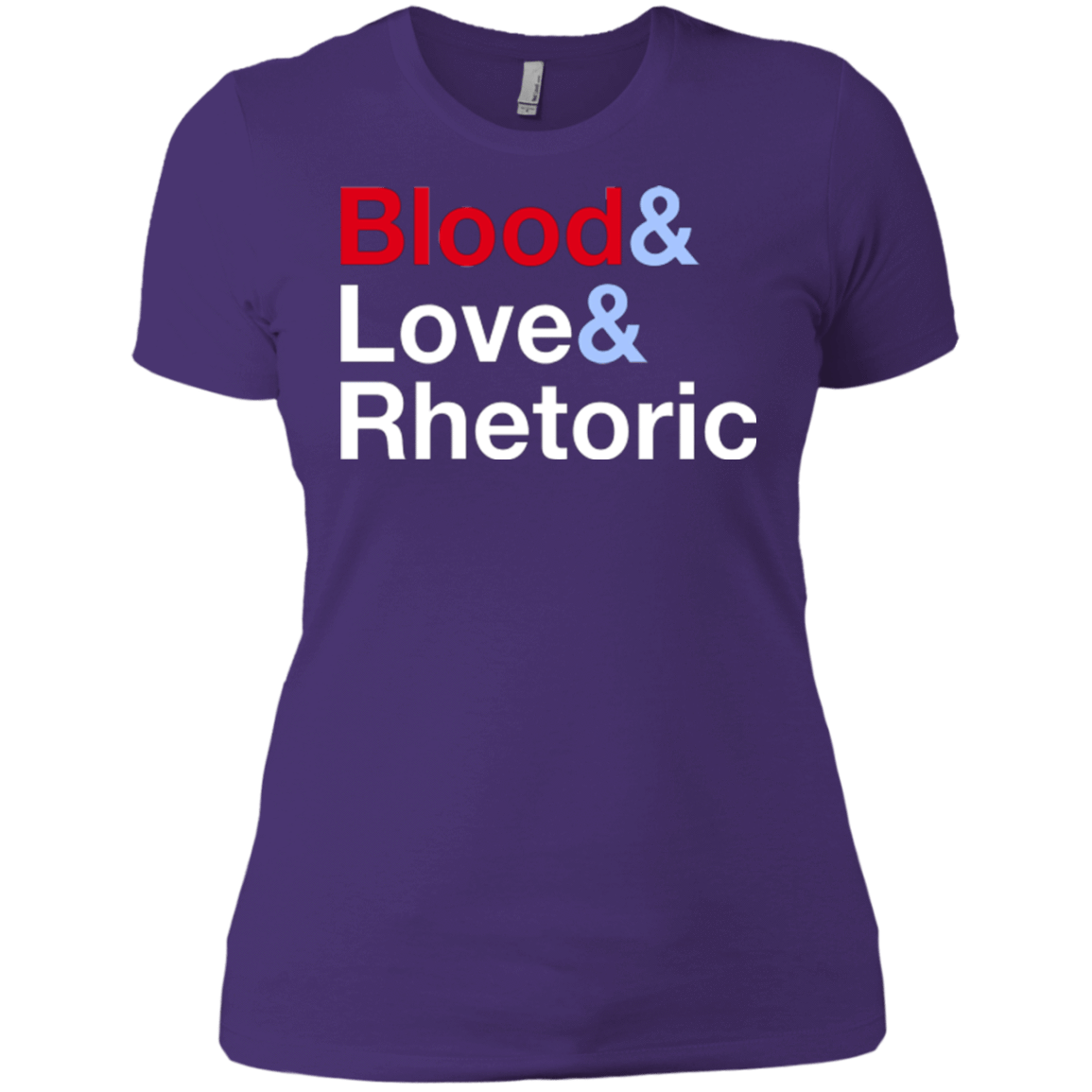 T-Shirts Purple / X-Small Blood Love Rhetoric Women's Premium T-Shirt