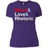 T-Shirts Purple / X-Small Blood Love Rhetoric Women's Premium T-Shirt