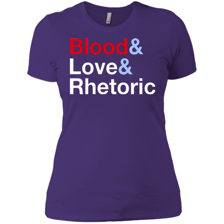 T-Shirts Purple / X-Small Blood Love Rhetoric Women's Premium T-Shirt