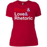 T-Shirts Red / X-Small Blood Love Rhetoric Women's Premium T-Shirt