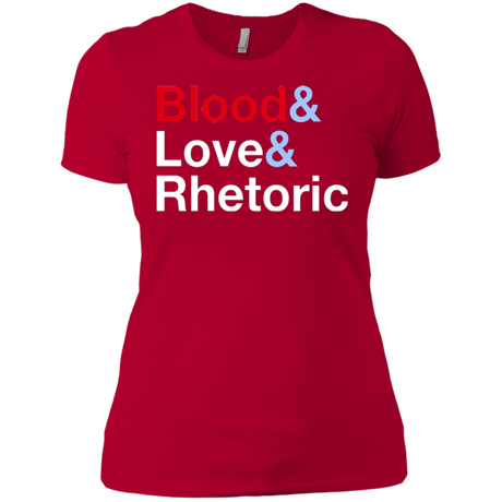 T-Shirts Red / X-Small Blood Love Rhetoric Women's Premium T-Shirt