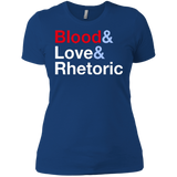 T-Shirts Royal / X-Small Blood Love Rhetoric Women's Premium T-Shirt
