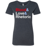 T-Shirts Vintage Navy / Small Blood Love Rhetoric Women's Triblend T-Shirt