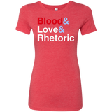 T-Shirts Vintage Red / Small Blood Love Rhetoric Women's Triblend T-Shirt