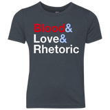 T-Shirts Vintage Navy / YXS Blood Love Rhetoric Youth Triblend T-Shirt