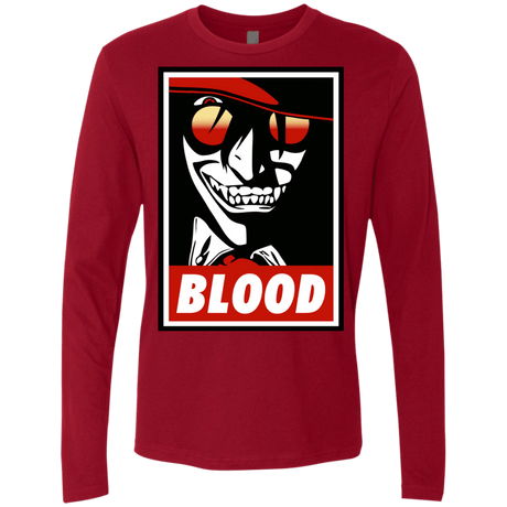 T-Shirts Cardinal / Small Blood Men's Premium Long Sleeve