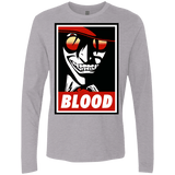 T-Shirts Heather Grey / Small Blood Men's Premium Long Sleeve