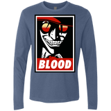 T-Shirts Indigo / Small Blood Men's Premium Long Sleeve