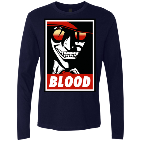 T-Shirts Midnight Navy / Small Blood Men's Premium Long Sleeve