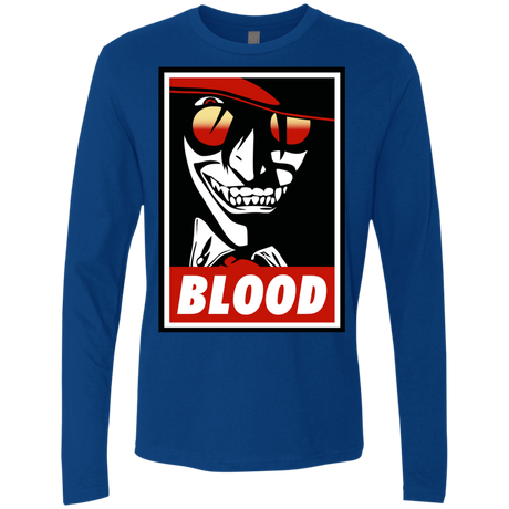 T-Shirts Royal / Small Blood Men's Premium Long Sleeve