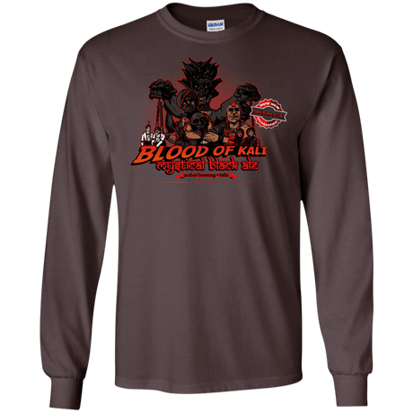 T-Shirts Dark Chocolate / S Blood Of Kali Men's Long Sleeve T-Shirt