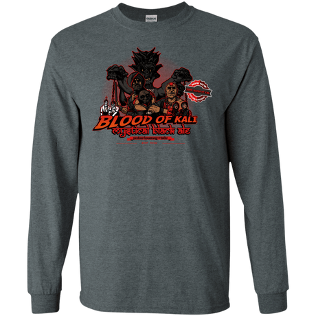 T-Shirts Dark Heather / S Blood Of Kali Men's Long Sleeve T-Shirt