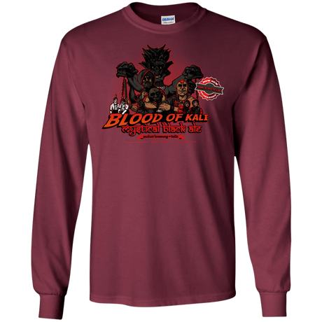 T-Shirts Maroon / S Blood Of Kali Men's Long Sleeve T-Shirt