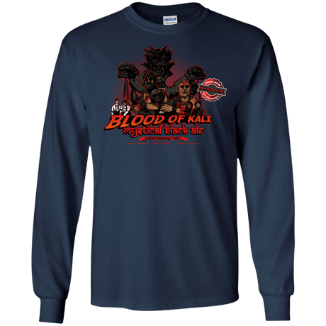 T-Shirts Navy / S Blood Of Kali Men's Long Sleeve T-Shirt