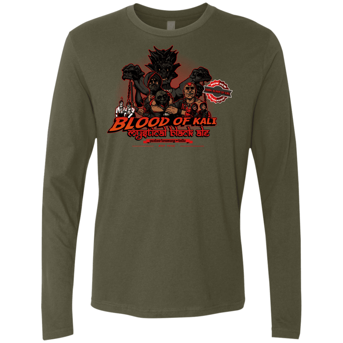 T-Shirts Military Green / S Blood Of Kali Men's Premium Long Sleeve